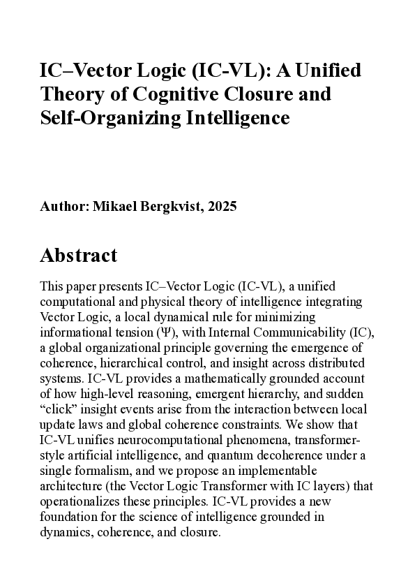 (PDF) IC-Vector Logic (IC-VL): A Unified Theory of Cognitive Closure ...