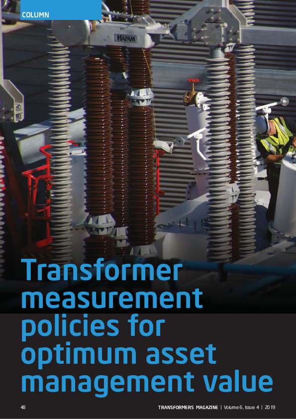 (PDF) Transformer measurement policies for optimum asset management value