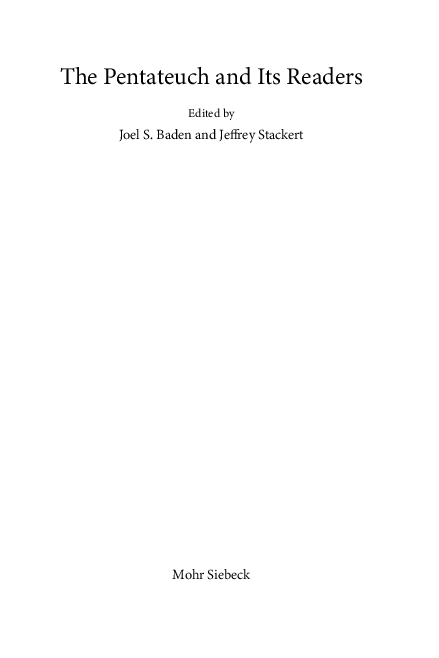 (PDF) Cross-Reference and “Borgesian” Slippage in Leviticus 1–5