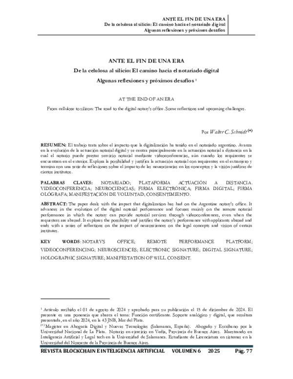 (PDF) ANTE EL FIN DE UNA ERA