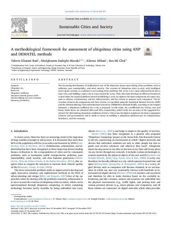 (PDF) Sustainable Cities and Society