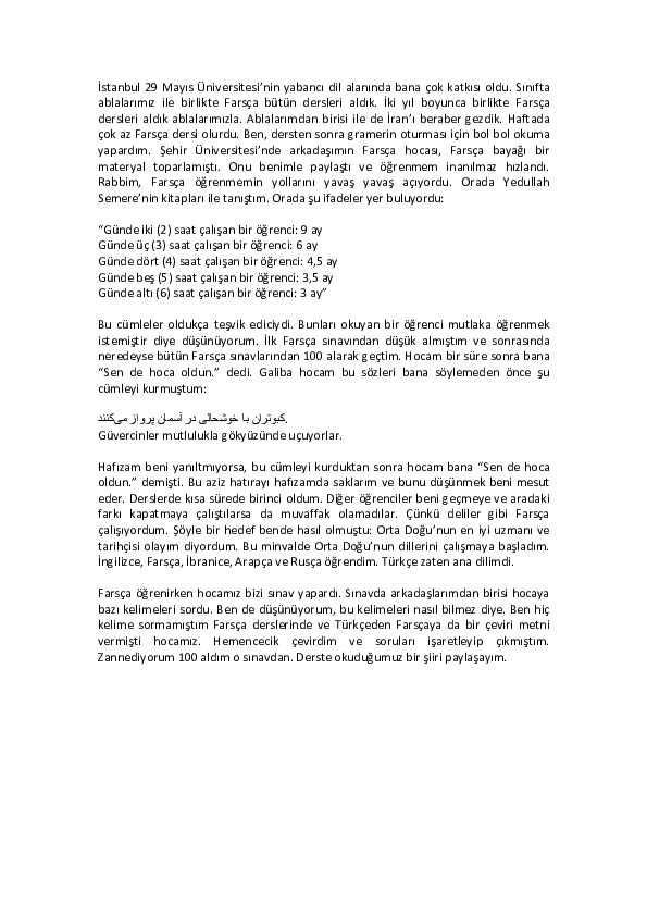 (PDF) Ortadogu ve Diller Seruvenim Farsça 2