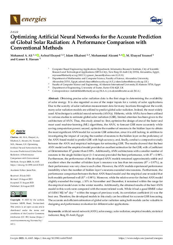 (PDF) Optimizing Artificial Neural Networks for the Accurate Prediction ...