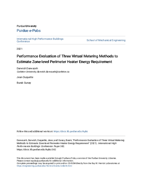 (PDF) Performance Evaluation of Three Virtual Metering Methods to ...