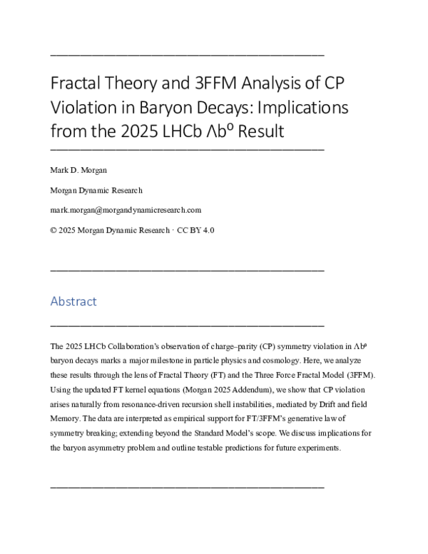 (PDF) Fractal Theory and 3FFM Analysis of CP Violation in Baryon Decays ...