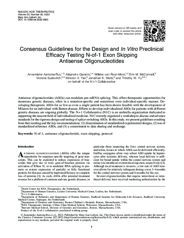 (PDF) Consensus Guidelines for the Design and In Vitro Preclinical ...
