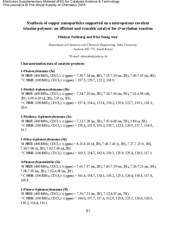 (PDF) Synthesis of copper nanoparticles supported on a microporous ...