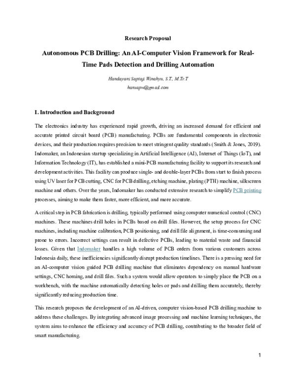(PDF) Autonomous PCB Drilling: An AI-Computer Vision Framework for Real ...
