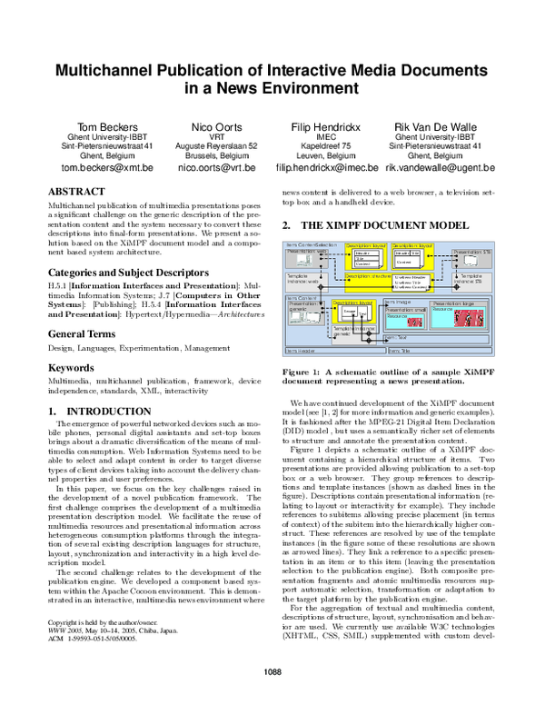(PDF) Multichannel publication of interactive media documents in a news ...