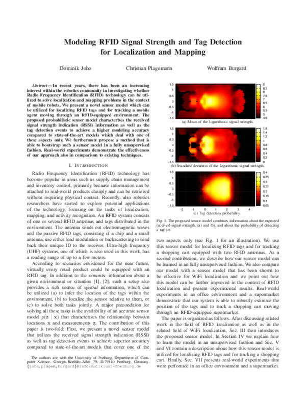 (PDF) Modeling RFID signal strength and tag detection for localization ...
