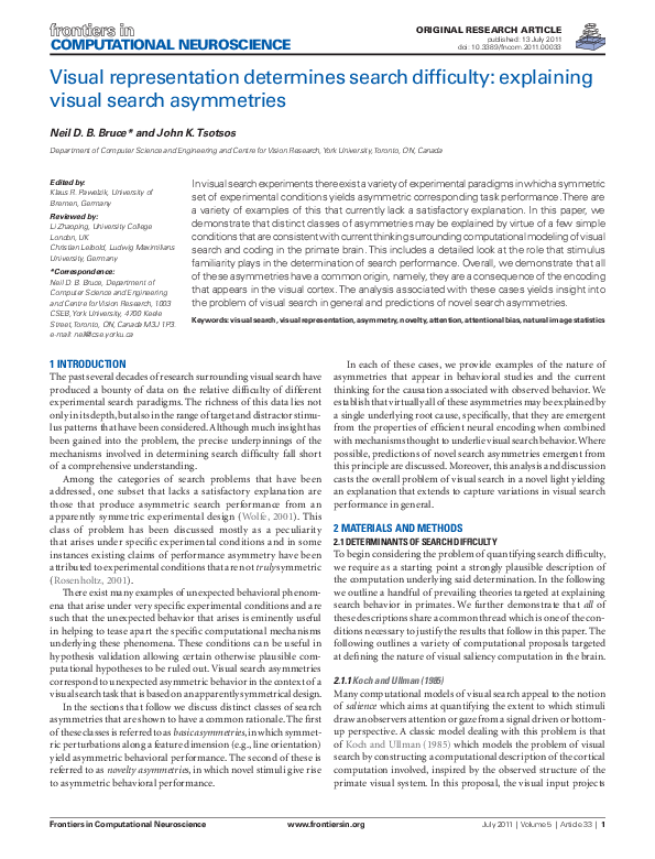(PDF) Visual Representation Determines Search Difficulty: Explaining ...