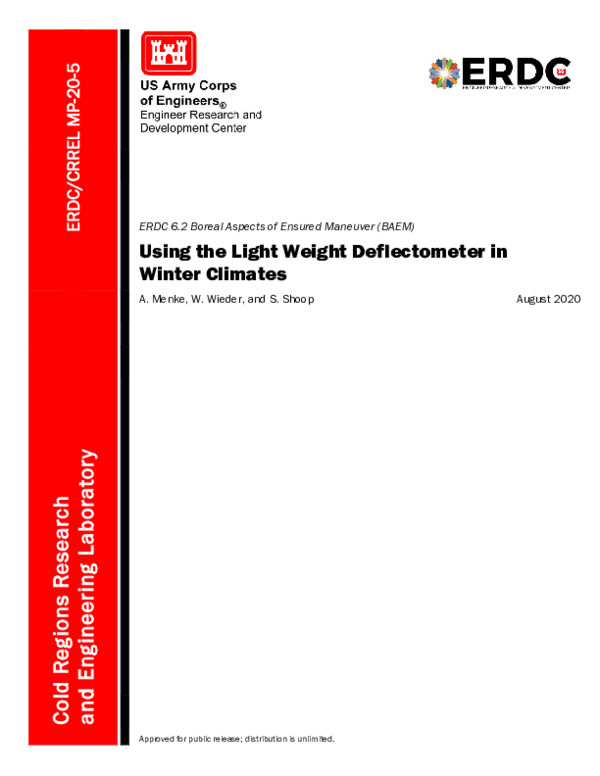 (PDF) Using the light weight deflectometer in winter climates