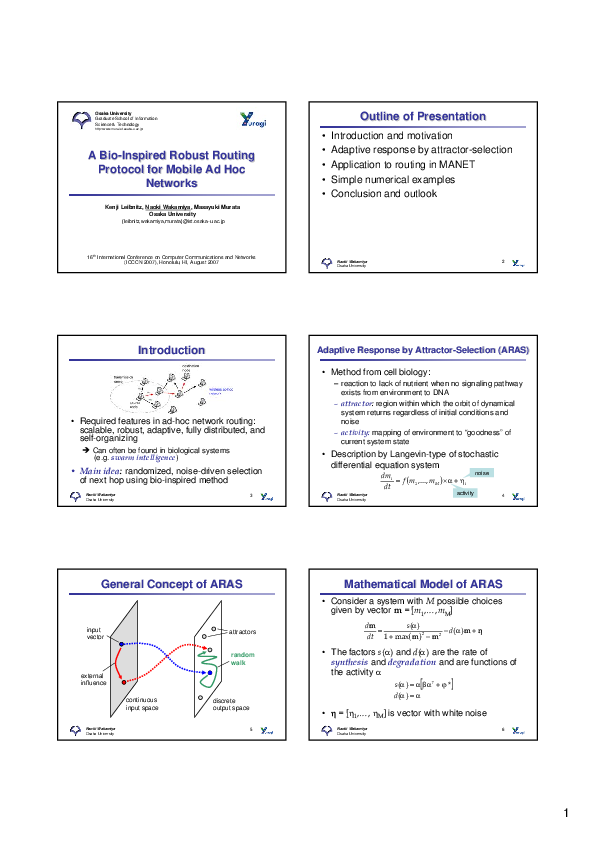(PDF) A Bio-Inspired Robust Routing Protocol for Mobile Ad Hoc Networks