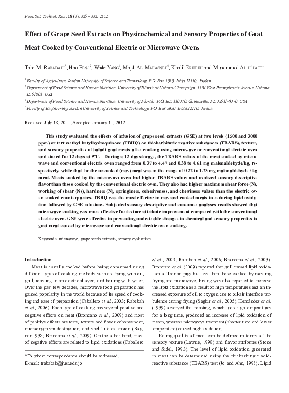 (PDF) Effect of Grape Seed Extracts on Physicochemical and Sensory ...
