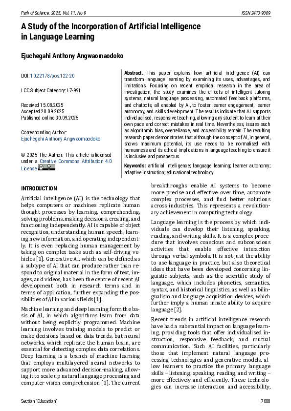 (PDF) A Study of the Incorporation of Artificial Intelligence in ...