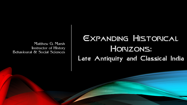(PDF) Expanding Historical Horizons - Late Antiquity & Classical India