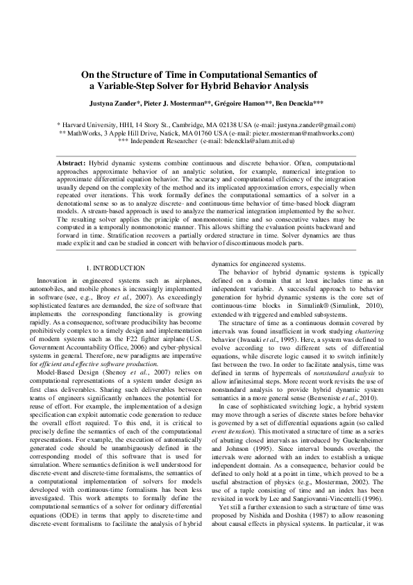 (PDF) On the structure of time in computational semantics of a variable ...