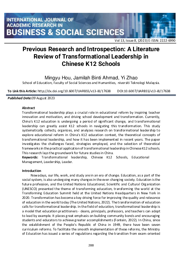 (PDF) Previous Research and Introspection: A Literature Review of ...