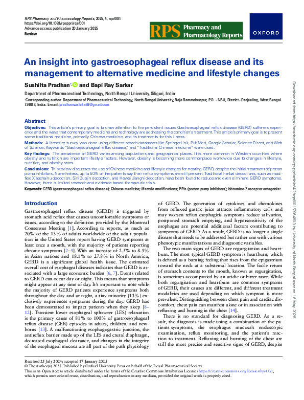 (PDF) An insight into gastroesophageal reflux disease and its ...