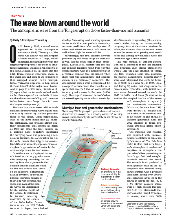 (PDF) The wave blown around the world
