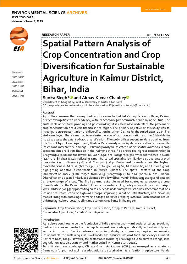 (PDF) Spatial Pattern Analysis of Crop Concentration and Crop ...