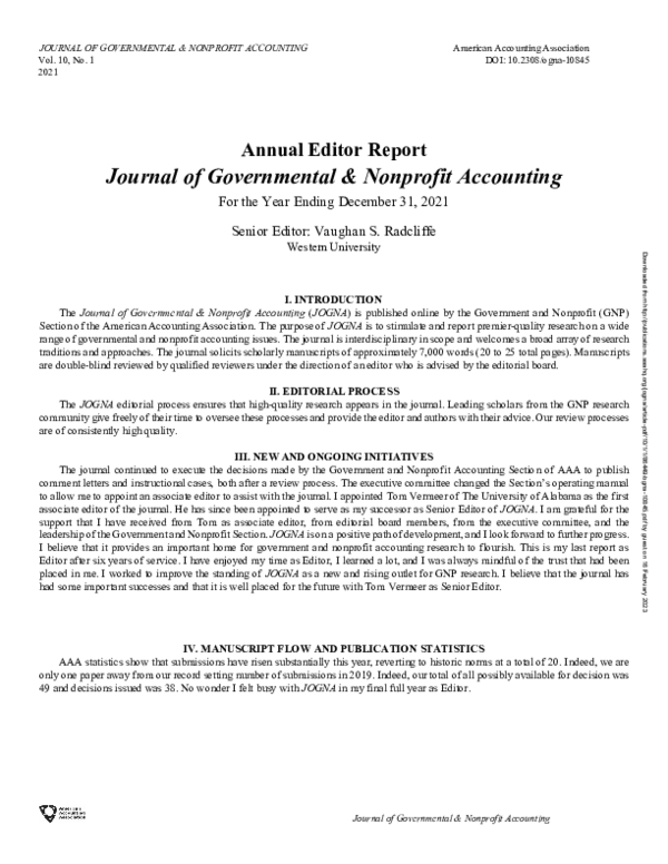 (PDF) Annual Editor Report