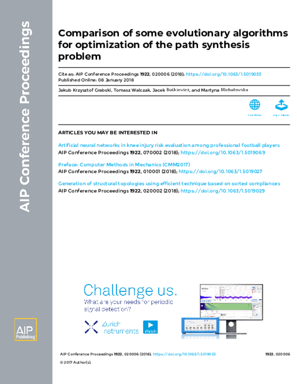 (PDF) Comparison of some evolutionary algorithms for optimization of ...