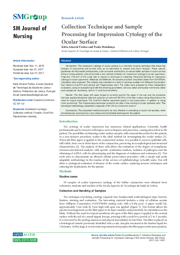 (PDF) Collection Technique and Sample Processing for Impression ...