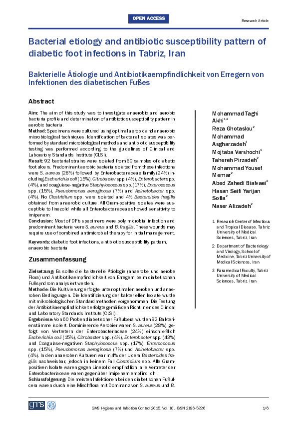 (PDF) Bacterial etiology and antibiotic susceptibility pattern of ...