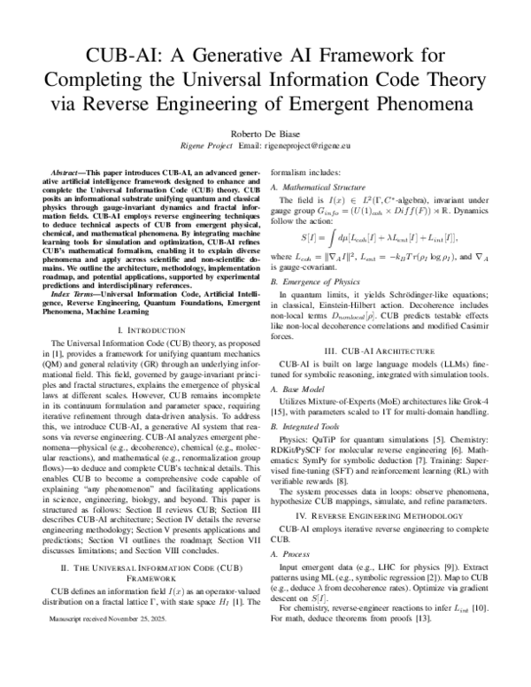 (PDF) CUB-AI: A Generative AI Framework for Completing the Universal ...