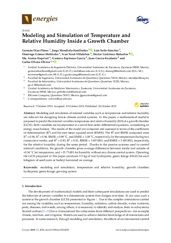 (PDF) Modeling and Simulation of Temperature and Relative Humidity ...