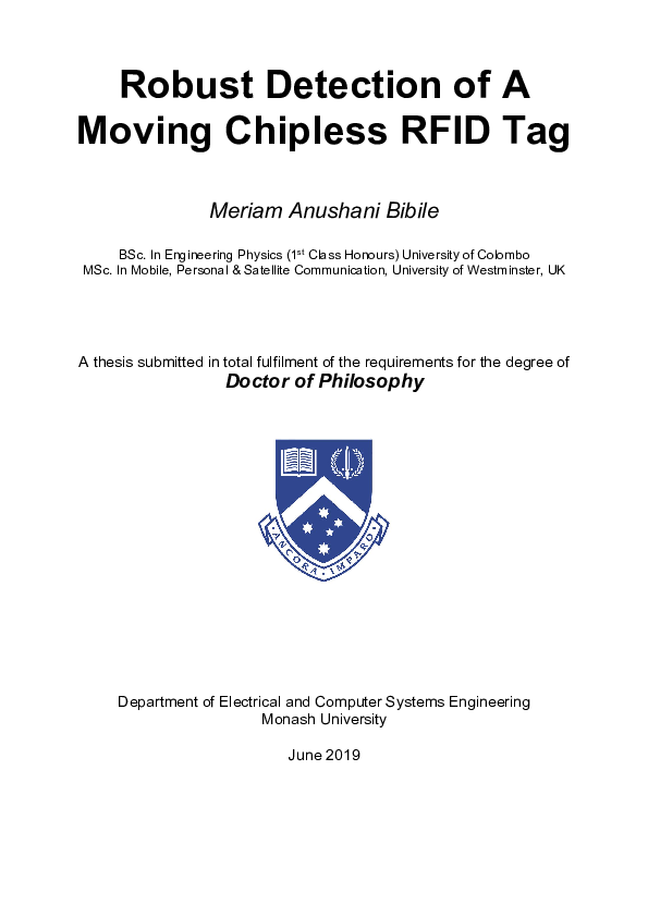 (PDF) Robust Detection of A Moving Chipless RFID Tag