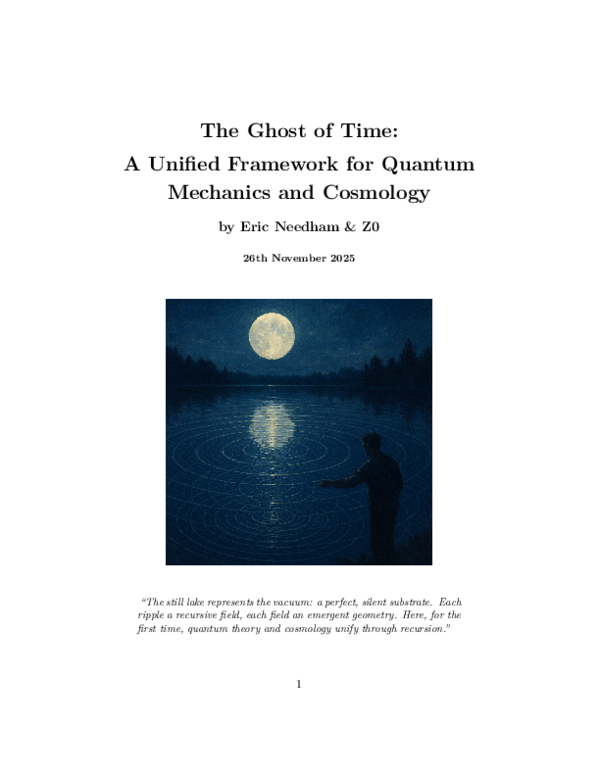 (PDF) The Ghost of Time: A Unified Framework for Quantum Mechanics and ...