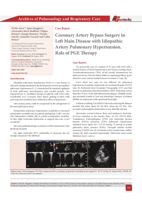 (PDF) Coronary Artery Bypass Surgery in Left Main Disease with ...