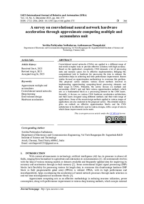 (PDF) A survey on convolutional neural network hardware acceleration ...