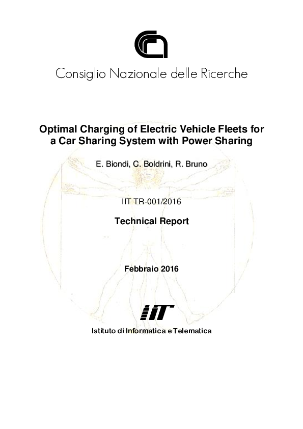 (PDF) Optimal charging of electric vehicle fleets for a car sharing ...