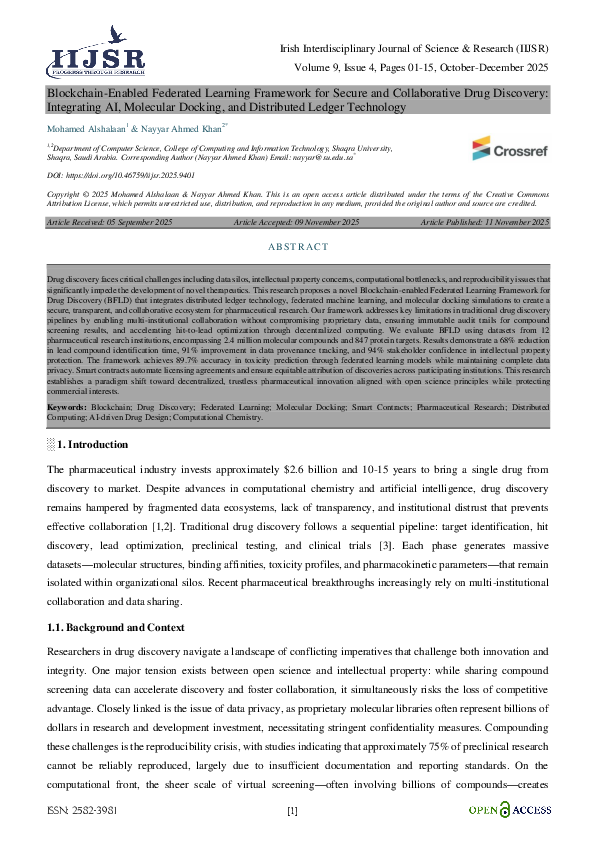 (PDF) Blockchain-Enabled Federated Learning Framework for Secure and ...