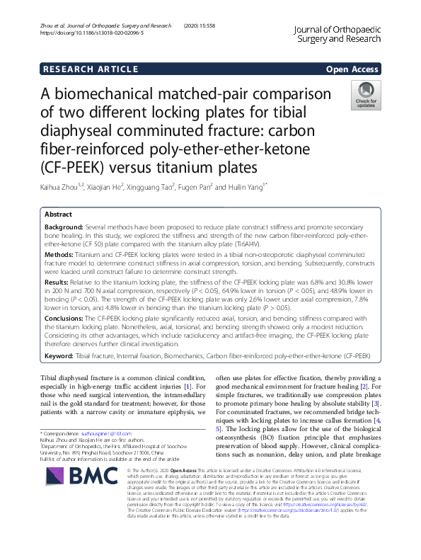(PDF) A biomechanical matched-pair comparison of two different locking ...
