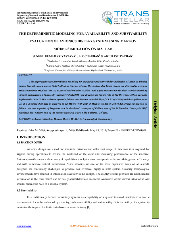 (PDF) The Deterministic Modeling for Availability and Survivability ...