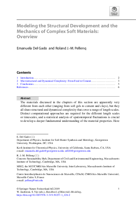 (PDF) Modeling the Structural Development and the Mechanics of Complex ...