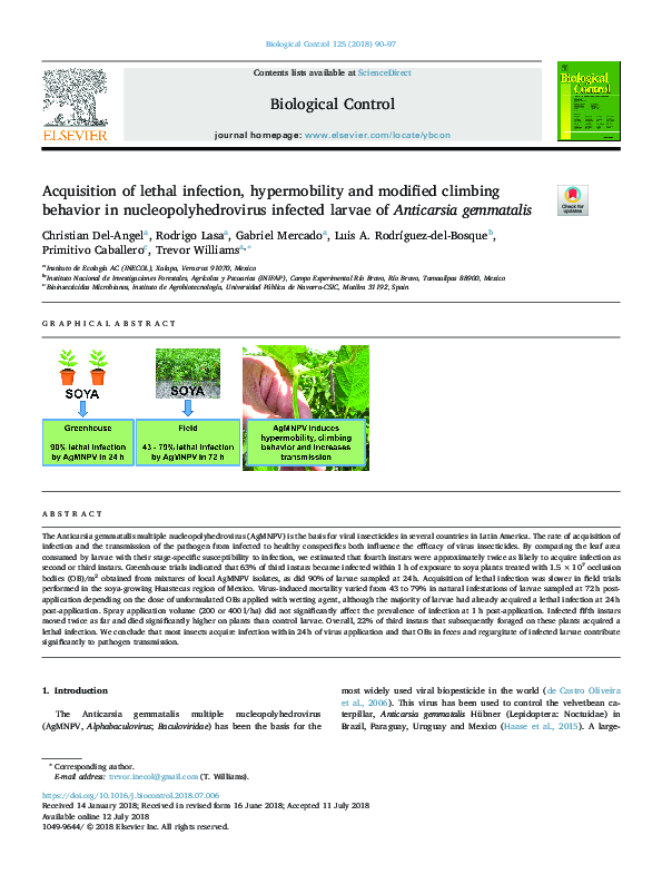 (PDF) Acquisition of lethal infection, hypermobility and modified ...