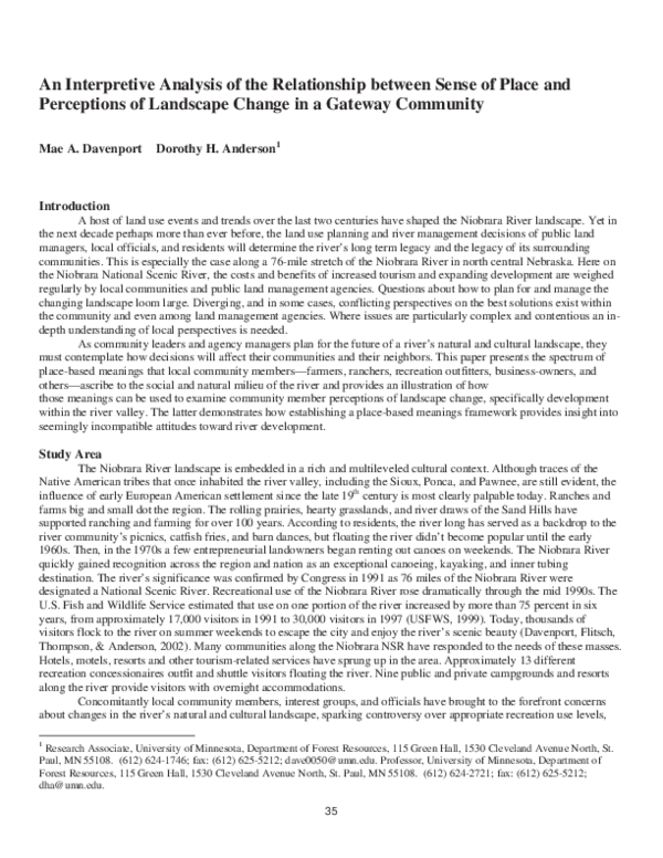 (PDF) An Interpretive Analysis of the Relationship between Sense of ...