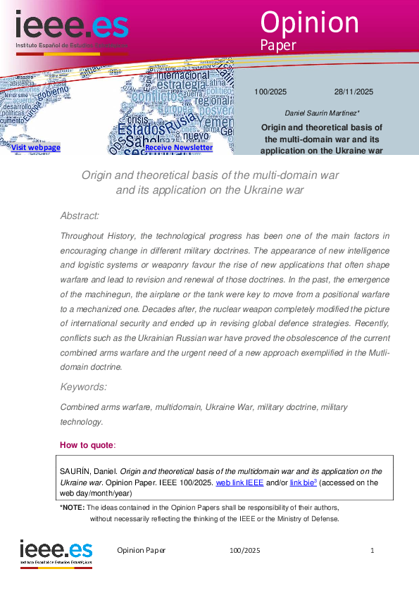 (PDF) Origin and theoretical basis of the multi-domain war and its ...
