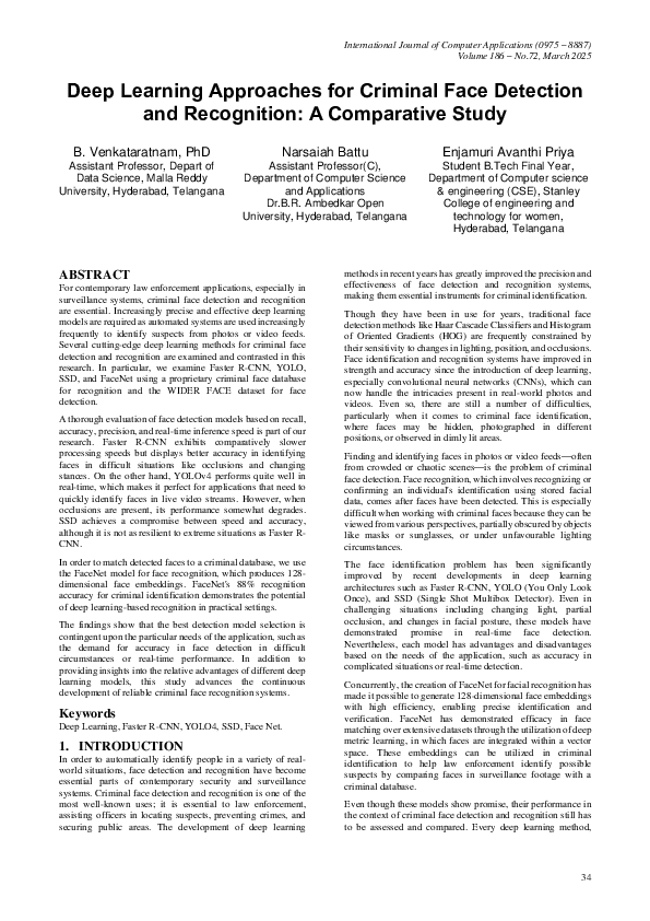 (PDF) Deep Learning Approaches for Criminal Face Detection and ...