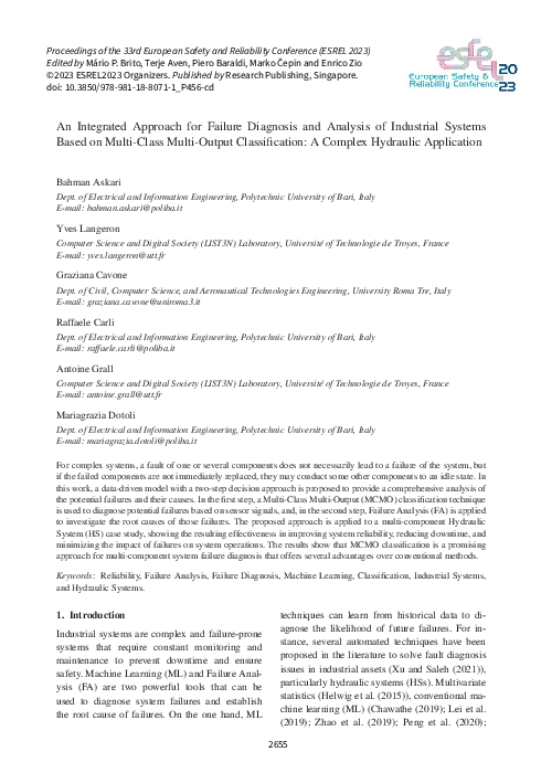 (PDF) An Integrated Approach for Failure Diagnosis and Analysis of ...