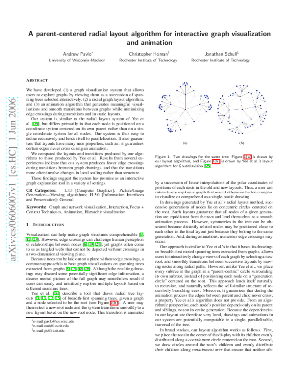 (PDF) A parent-centered radial layout algorithm for interactive graph ...