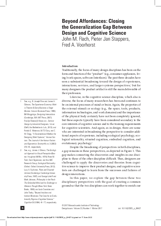 (PDF) Beyond Affordances: Closing the Generalization Gap Between Design ...