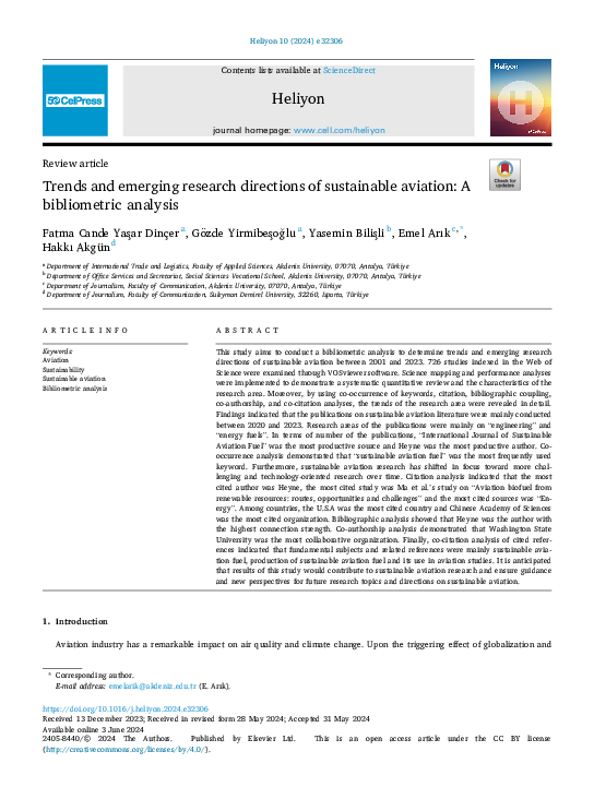 (PDF) Trends and emerging research directions of sustainable aviation ...