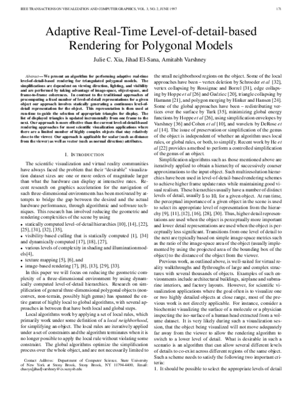 (PDF) Adaptive real-time level-of-detail based rendering for polygonal ...