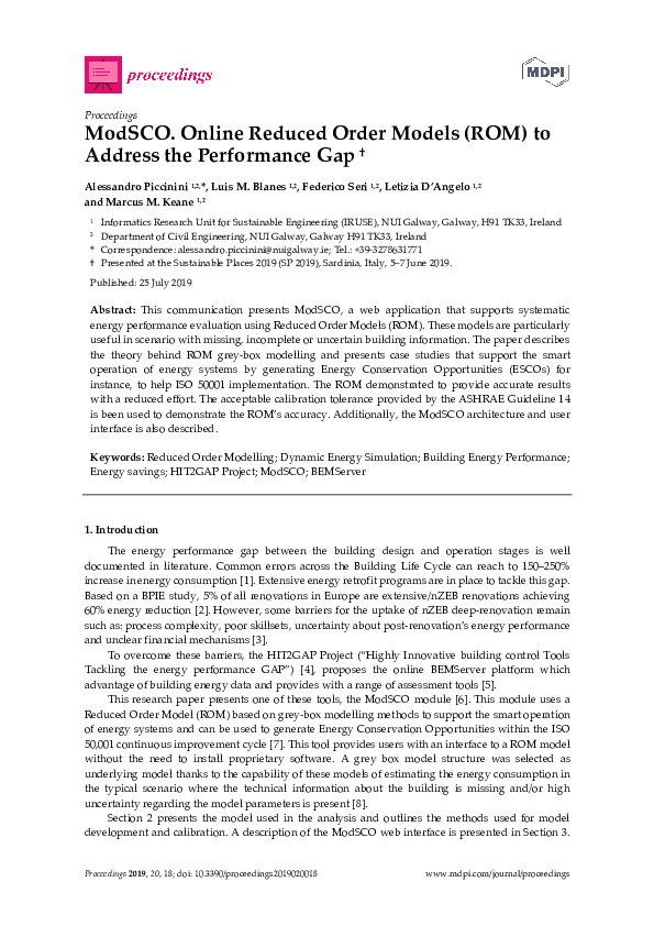 (PDF) ModSCO. Online Reduced Order Models (ROM) to Address the ...